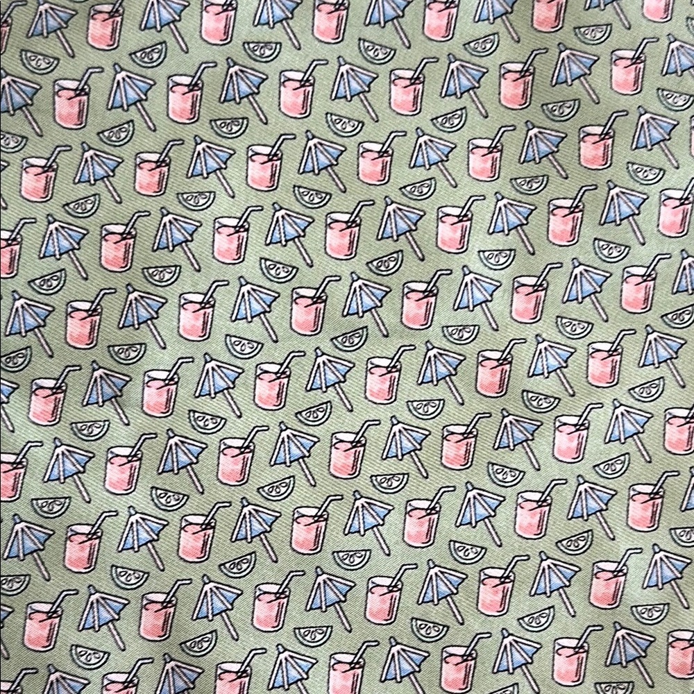 Vineyard Vines Green and Pink Scarf or Belt - Picture 3 of 3